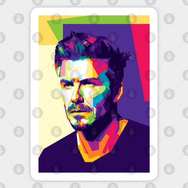 David Beckham WPAP V1 Sticker by can.beastar